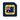 A stylised eSIM icon with an Australian flag design, featuring a dark blue card, yellow metallic-looking inner border, and the Australian flag in the centre on a white background.